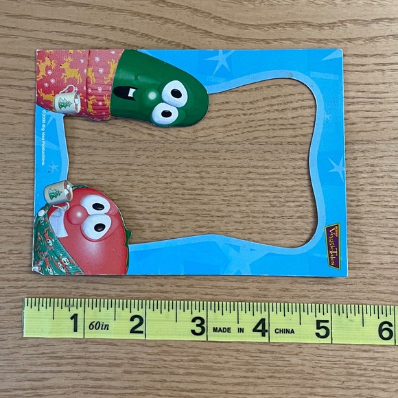 1999 Veggie Tales Magnet Magnetic Frame Larry the Cucumber Bob Tomato Lot 3 New - Picture 3 of 5